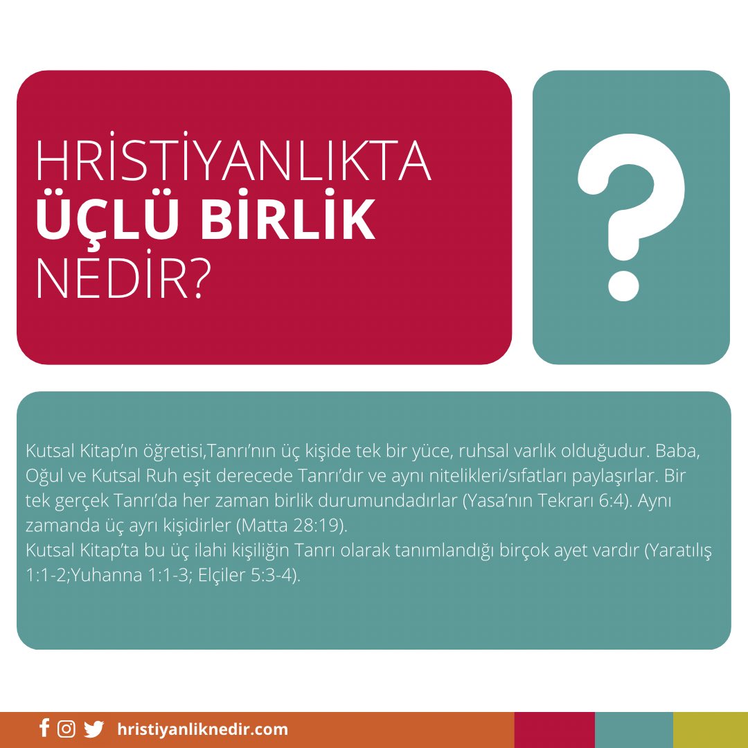 hristiyanlikndr's tweet photo. #HristiyanlıkNedir #ÜçlüBirlik #Teslis #Tek #Tanrı #Allah #İlah #Yaratıcı https://t.co/mkCWtNGo1V