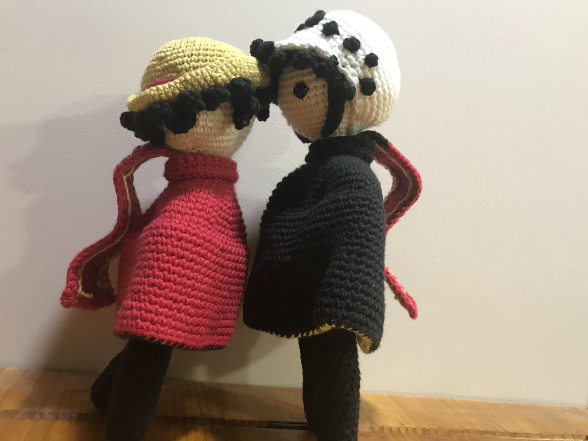 theunluckyghost's tweet photo. I do not draw him, but crochet him. But. I wanna share no matter what. https://t.co/2bcDn8VvA7