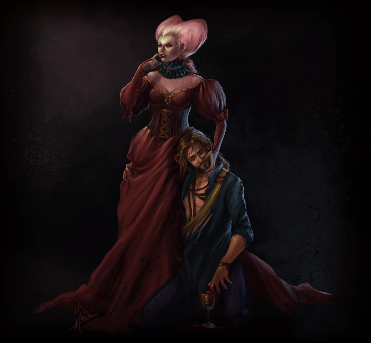 hoshimem's tweet photo. For #Portfolioday here are some recent works, some gloomy, some colorful, it depends on they day I paint or draw. 

#portfolio #illustrator #conceptartist #conceptart #myportfolio https://t.co/yqMQ0jQwwG