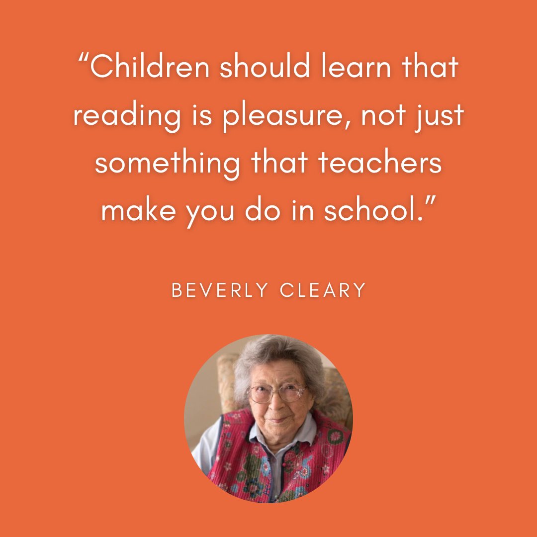 Beverly Cleary is in the Hall of Fame of my life because her books taught me to love reading. #beverlycleary #beverlyclearybirthday #dropeverythingandread @HarperStacks