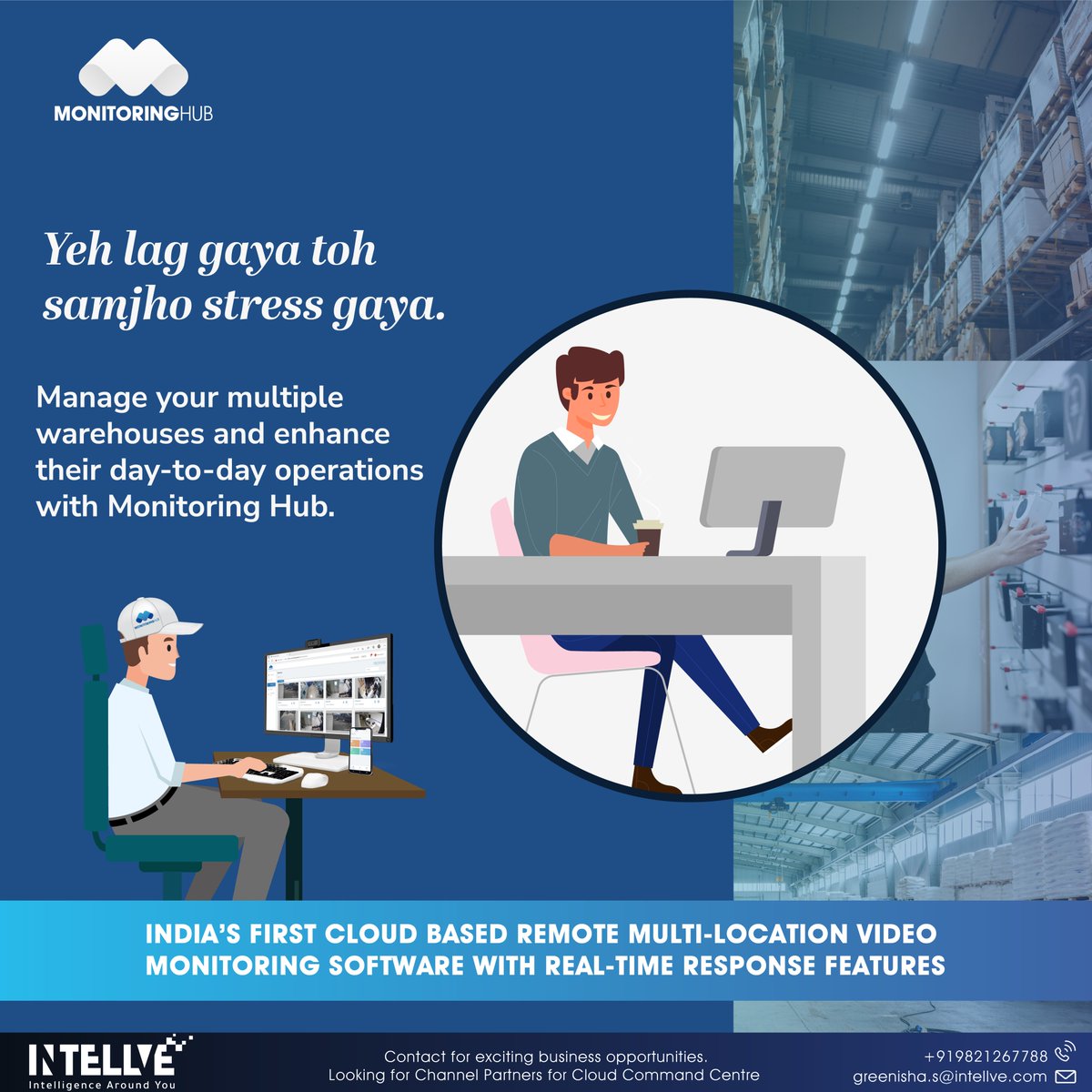 intellve's tweet photo. Are you stressed about your multiple business operations? Not anymore!
With eyeball monitoring, you can enhance your day-to-day business operations without visiting your multiple stores.
#Intellve #IntellveSolutions #MonitoringHub #securitysolutions #securitycameras #security https://t.co/rlxfWBRg7H