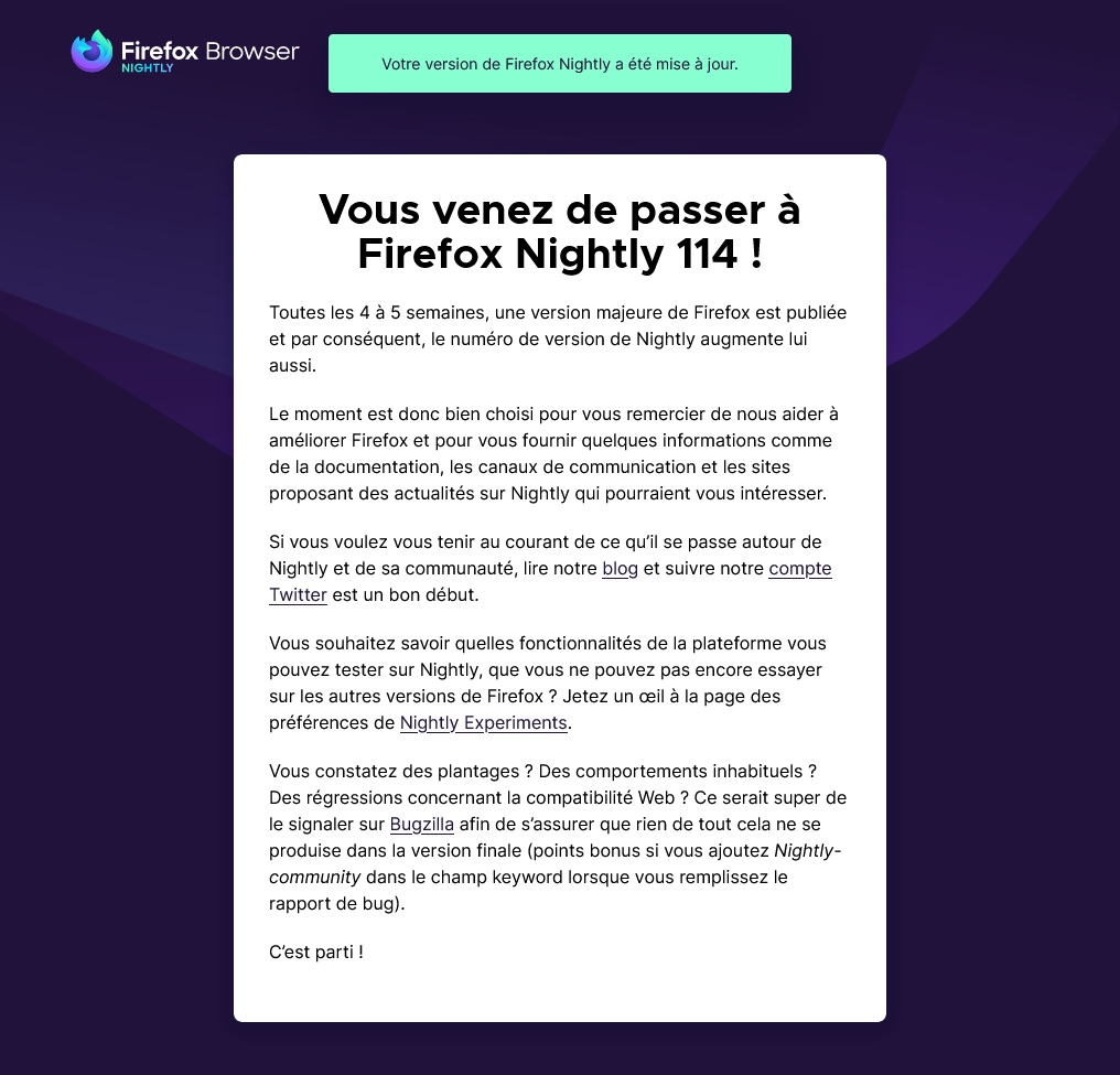 MozillaZineFr's tweet photo. Vous venez de passer à @FirefoxNightly 114 ! #JourDeSorties https://t.co/X724avmK24