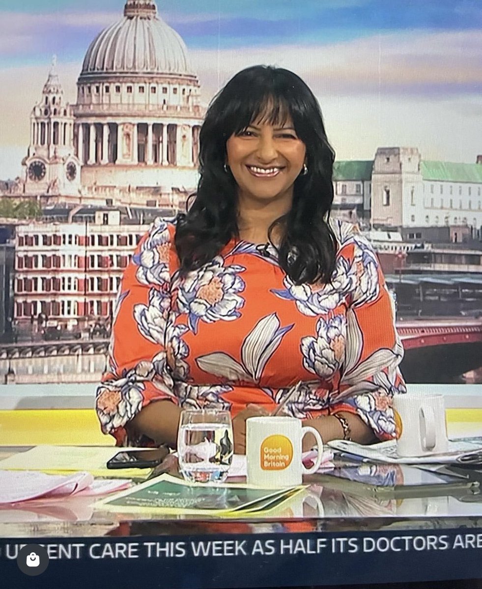 Lovely to see <a href="/ranvir01/">ranvir singh</a> on <a href="/GMB/">Good Morning Britain</a> wearing fee G SS23. 
Beautiful pop of colour on our screens!