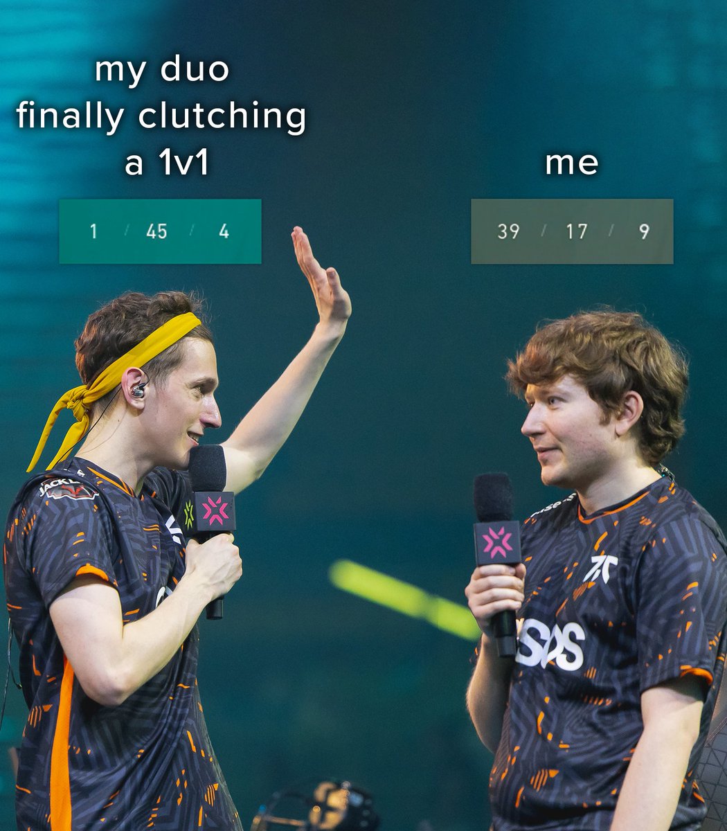 FNATIC's tweet photo. Just the average duo experience...

Tag your duo below 👀 https://t.co/SpbBIkAAE8