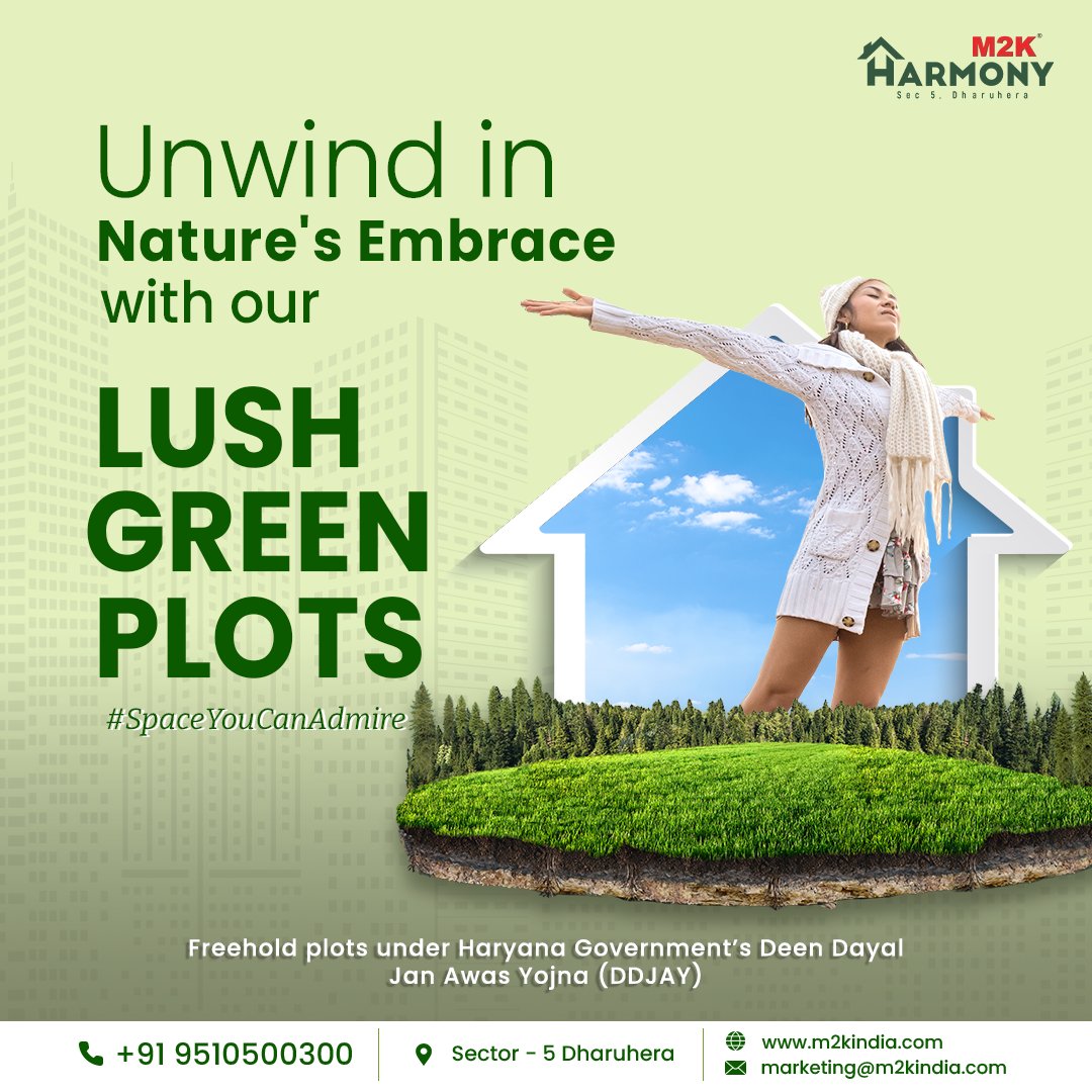 india_m2k's tweet photo. #M2KGroup offers #Harmony ; a plotted residential project at the prime location amidst the treasure trove of nature.

To check out more projects, call us today at 9510500300 or marketing@m2kindia.com

#M2KIndia #M2K #M2KProperty #SpaceYouCanAdmire #Dharuhera #M2KHarmony #Haryana https://t.co/tkcgA4AkGR