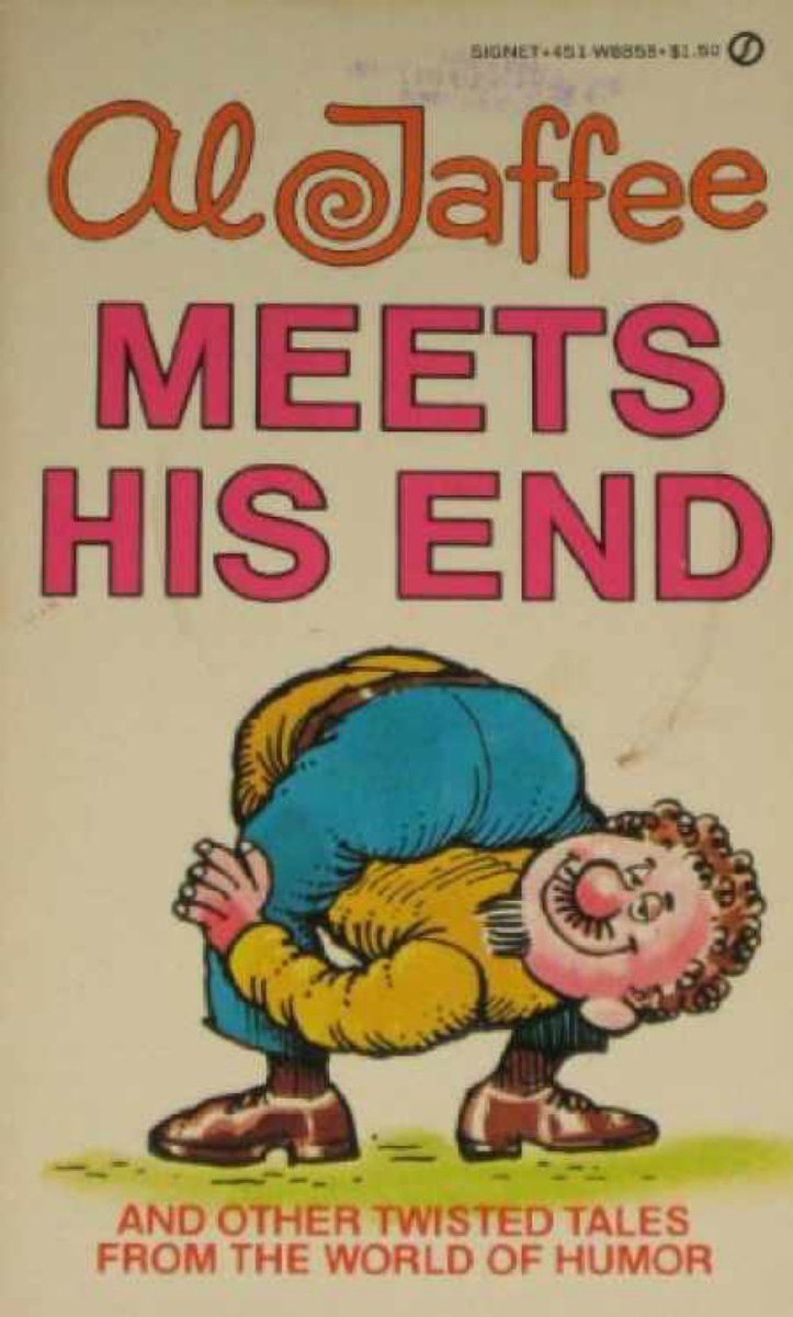 awindowlessvan's tweet photo. RIP Al Jaffee, 102. The last of the great Mad Magazine creators. Al's work got me through many childhood illnesses. My mom was cool enough to buy me Mad and Al's books to help me pass the time whenever I was home with some malady. His humor shaped me into the twisted fool I am. https://t.co/72zEe96M6q
