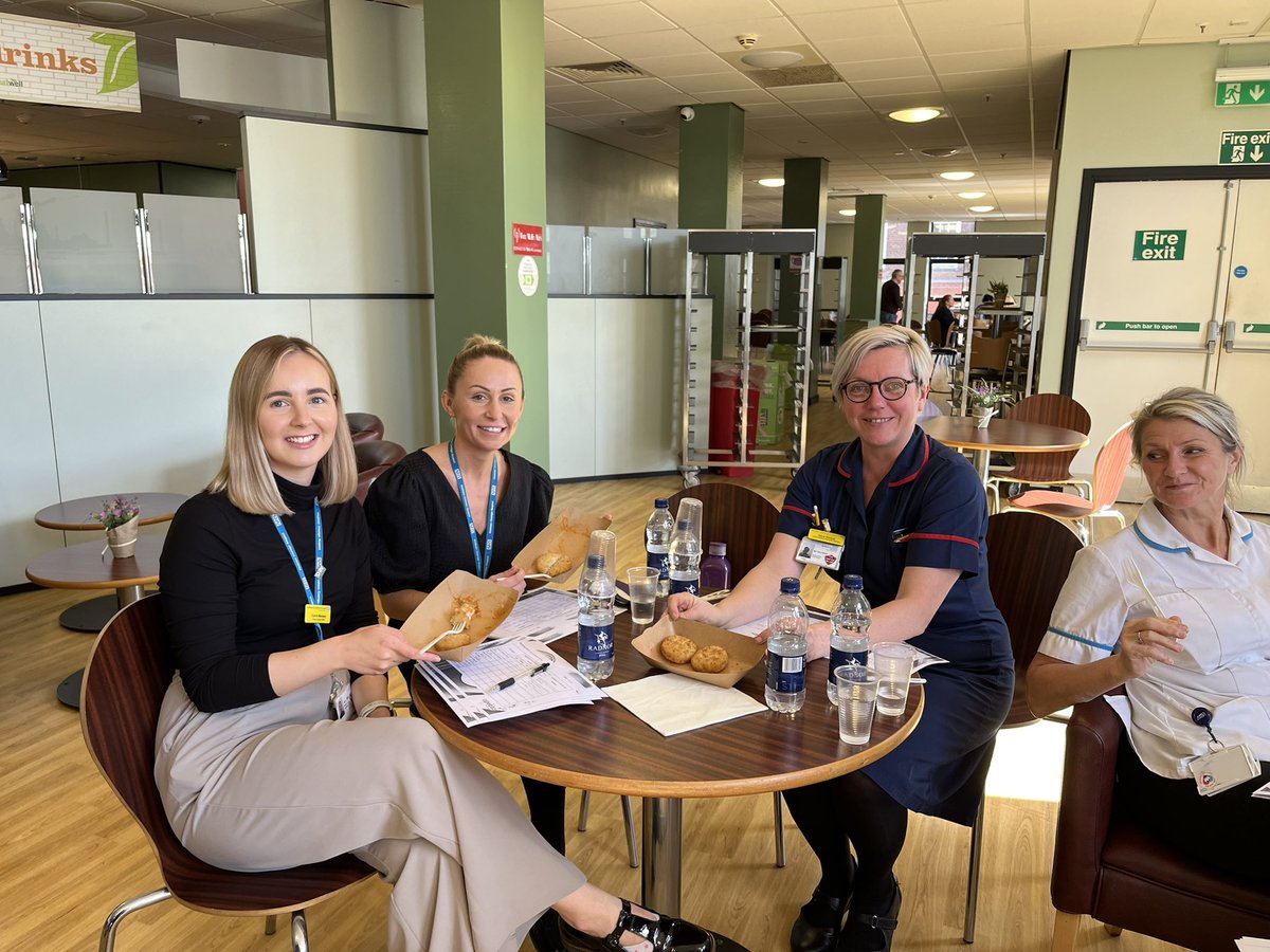 NHSNLaG's tweet photo. A big thank you to @apetitouk who have today put on a taste test as we look to make changes to our patient menu. We’re aiming to reduce our carbon footprint by 60 tCO2e a year, that’s the equivalent of driving 200k miles in an average car 🚗 https://t.co/HxFpjPpyTy