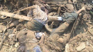 PhyoeKhaing92's tweet photo. #WarCrimesOfJunta 
#EndImpunity
#WhatsHappeningInMyanmar
#KantBaLu
#ကန့်ဘလူ https://t.co/87TAu3WdEX