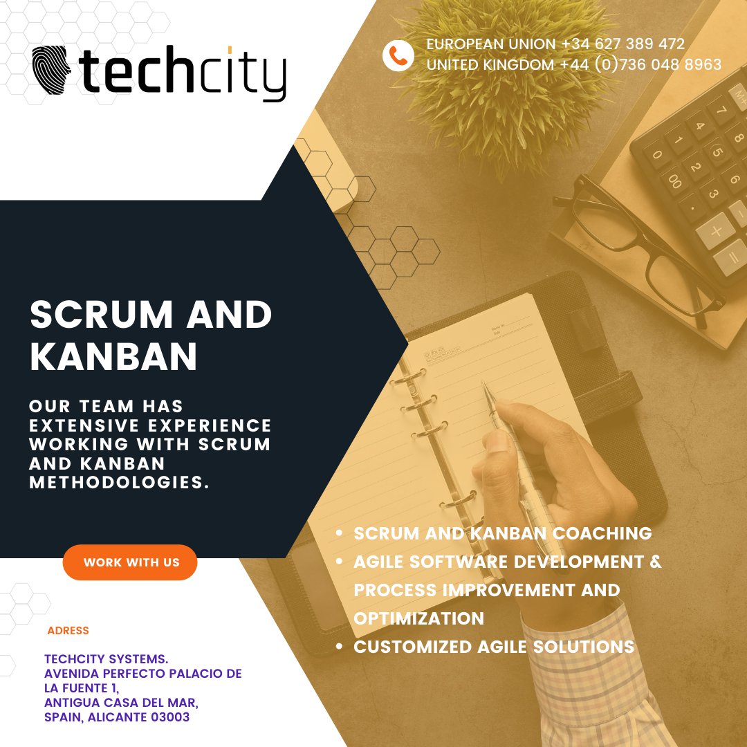 techcitysystems's tweet image. Our team has extensive experience working with Scrum and Kanban methodologies.
Visit our website for more:
techcity.es/techcity
.
.
.
#techcitysystem #techcity #softweredeveloper #consultingplatform