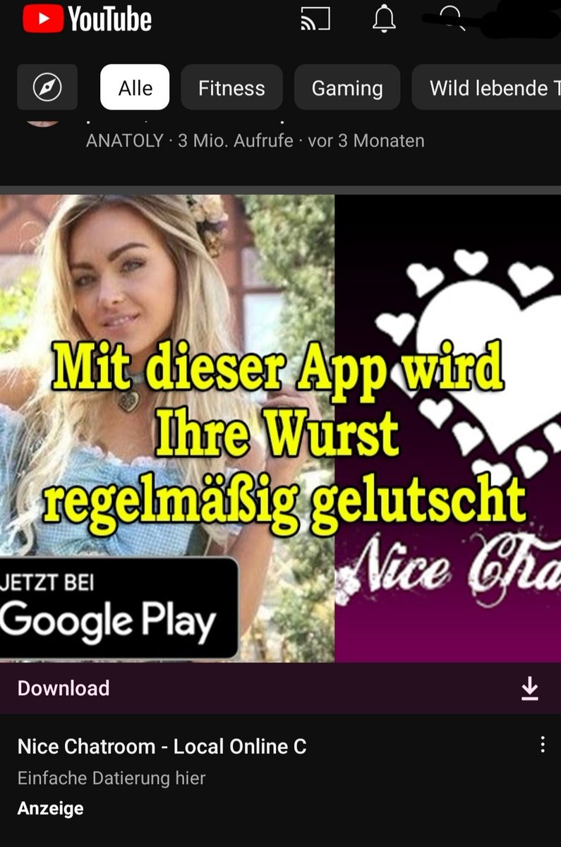 WitzigeZ's tweet photo. "Mit dieser App wird ihre Wurst regelmäßig gelutscht".-
Endlich eine kindgerechte YouTube Werbung zum Google Playstore, die nicht mit der Tür ins Haus fällt.
👍 https://t.co/bOnvozQ1nT