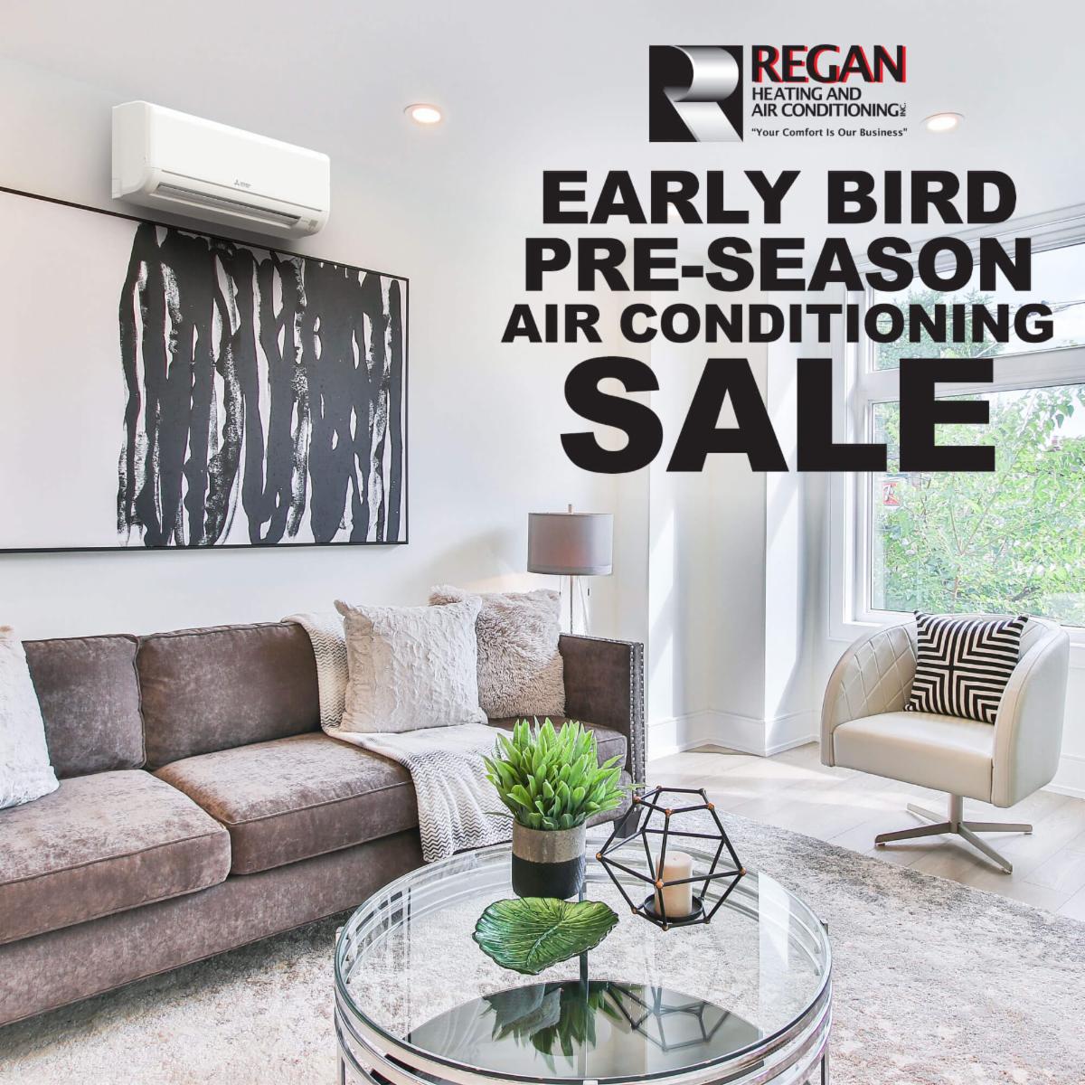 Regan's Pre-Season Air Conditioning Sale is on now! Rebates of up to $5,000 are available! Contact us today at (401) 461-8100. 

Learn more: conta.cc/3mukbu7