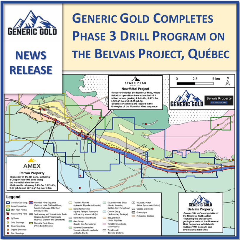 GoldGeneric's tweet photo. Highlights including a highly anomalous silver-zinc intercept, a copper-bearing quartz vein and nickel from banded pyrrhotite + pyrite.

Please view full release here: https://t.co/okmqJ7mMXW
#Silver #zinc #copper #exploration #Quebec https://t.co/1Djv5WWa8W