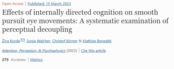 ZivaKorda (@zivakorda) on Twitter photo What a nice gift, my first article published on my birthday 😊🤓
Check it out: doi.org/10.3758/s13414…
<a href="/SonjaAnWA/">Sonja Walcher</a> @BenedekMathias What a nice gift, my first article published on my birthday 😊🤓
Check it out: doi.org/10.3758/s13414…
<a href="/SonjaAnWA/">Sonja Walcher</a> @BenedekMathias