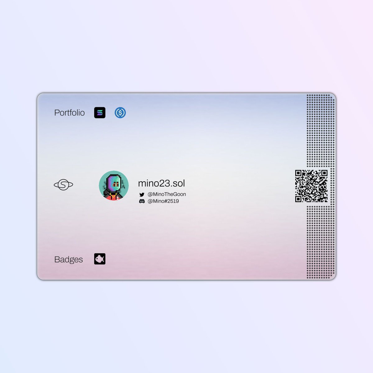 solspotActivity's tweet photo. New Spot Card Created! 🎉

Created by @MinoTheGoon
Profile https://t.co/nljr5J8jtD https://t.co/w6LZULnWHO