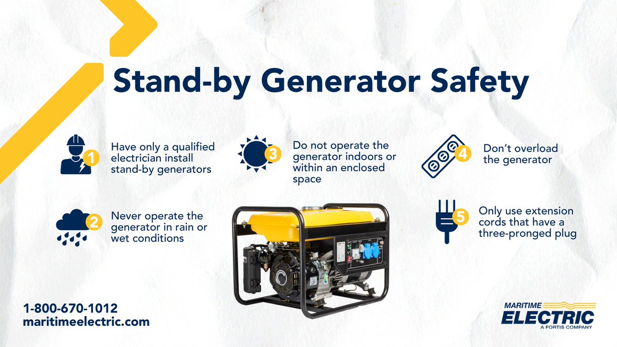 If you have a generator for backup power, please review these tips to install and operate your generator safely. Download our Guide to Stand-by Generators for more information and safety tips: bit.ly/33zZX94