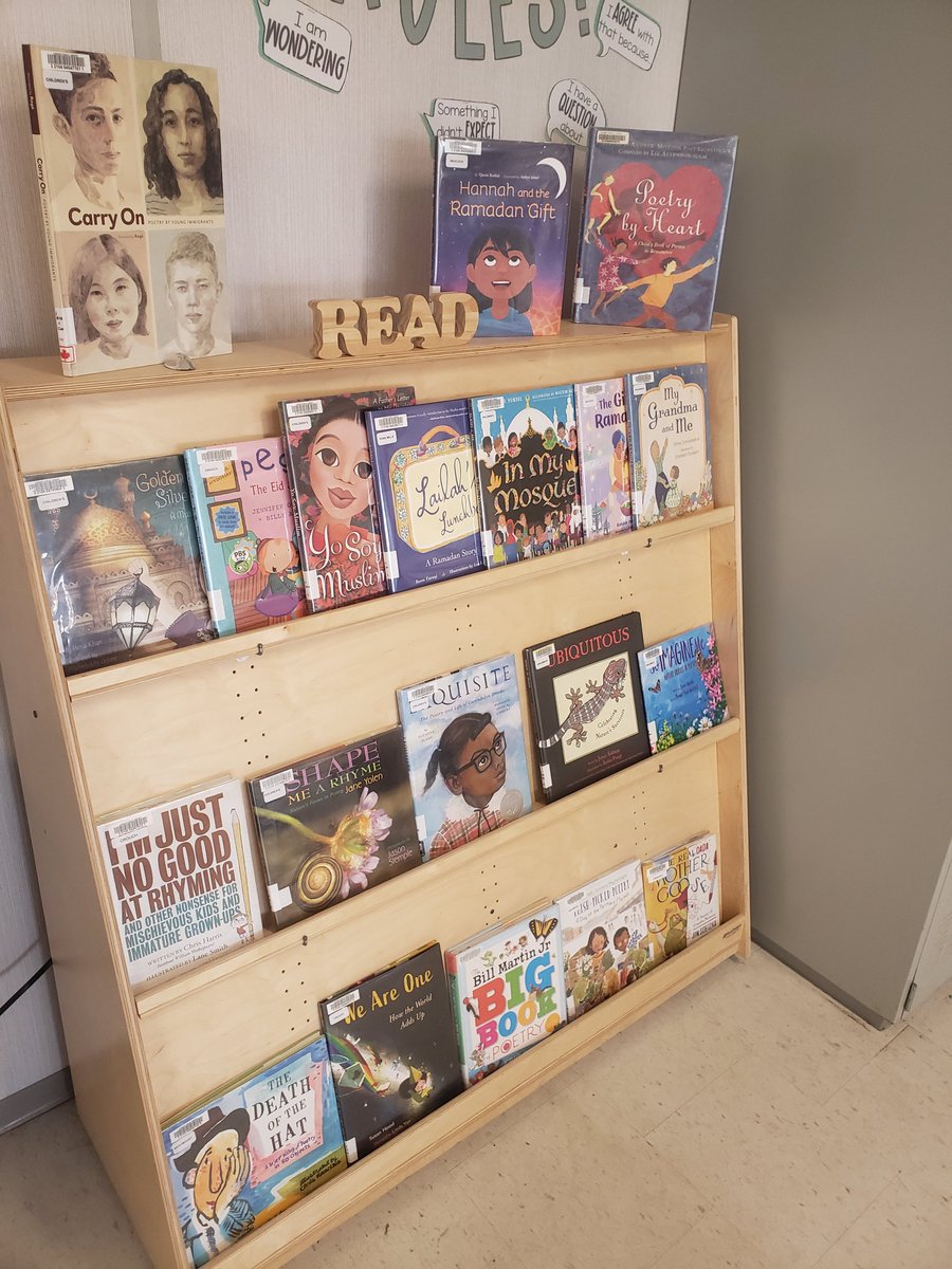 Kate Richardson (@krichardridge) on Twitter photo Class bookshelf is re-stocked with poetry texts in anticipation for the #StanzaExtravaganza with <a href="/dcadieux5/">Danielle Cadieux</a> for #PoetryMonth. My students (and I) are so excited to flex our poetry-writing skills! 💪🏼 Class bookshelf is re-stocked with poetry texts in anticipation for the #StanzaExtravaganza with <a href="/dcadieux5/">Danielle Cadieux</a> for #PoetryMonth. My students (and I) are so excited to flex our poetry-writing skills! 💪🏼