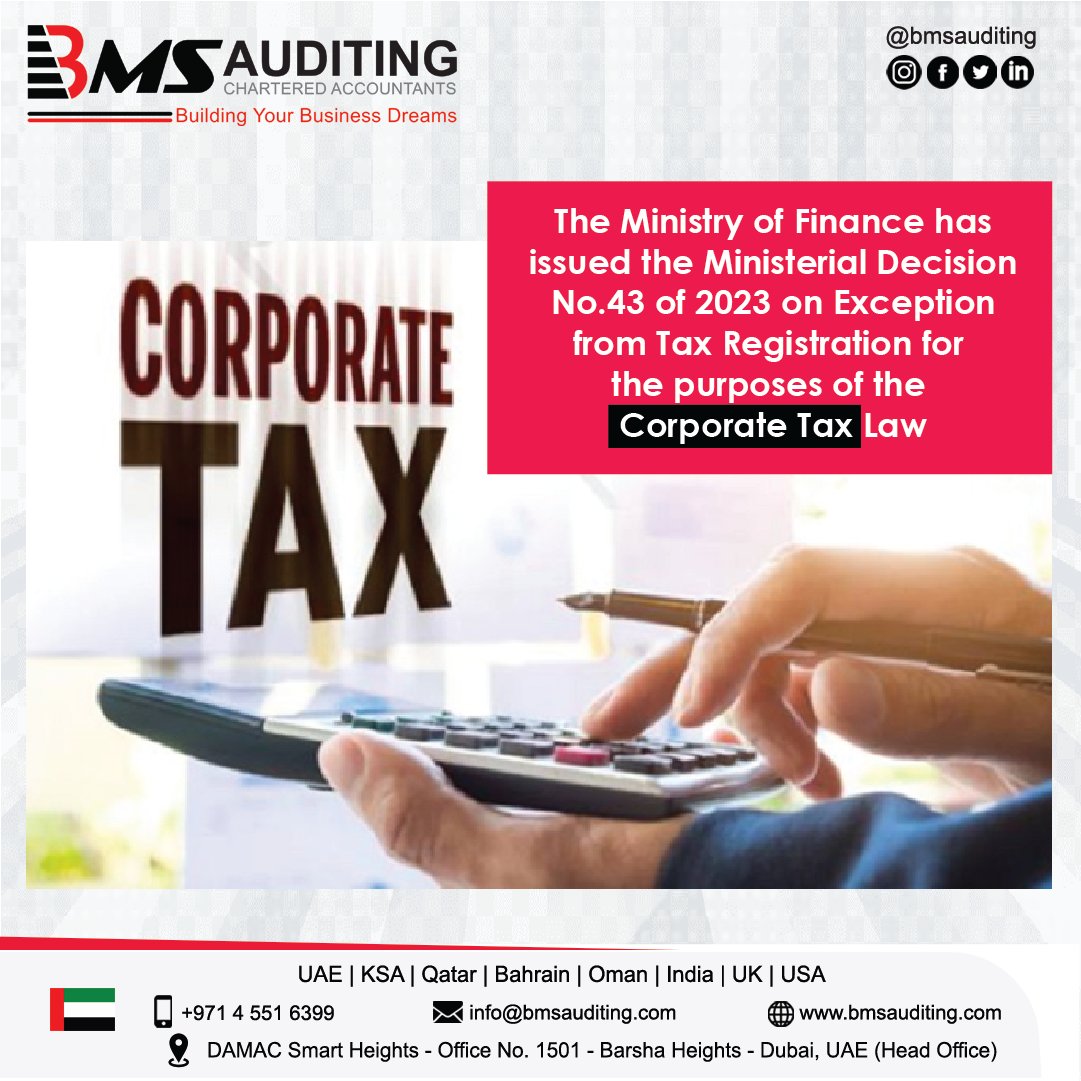 BMS Auditing on Twitter "The Ministry of Finance clarifies about the