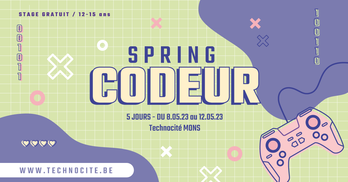 💥 INSCRIPTIONS OUVERTES ❗
A la recherche d'activités pour occuper vos ados durant les vacances? 👉Découvrez 𝐧𝐨𝐬 𝐬𝐭𝐚𝐠𝐞𝐬 𝐠𝐫𝐚𝐭𝐮𝐢𝐭𝐬 d’initiation au #code : bit.ly/stages-technoc…

📆 Spring Codeur : 8 au 12.05
📆 Été du Numérique : 10 au 14.07 &amp; 31.07 au 4.08