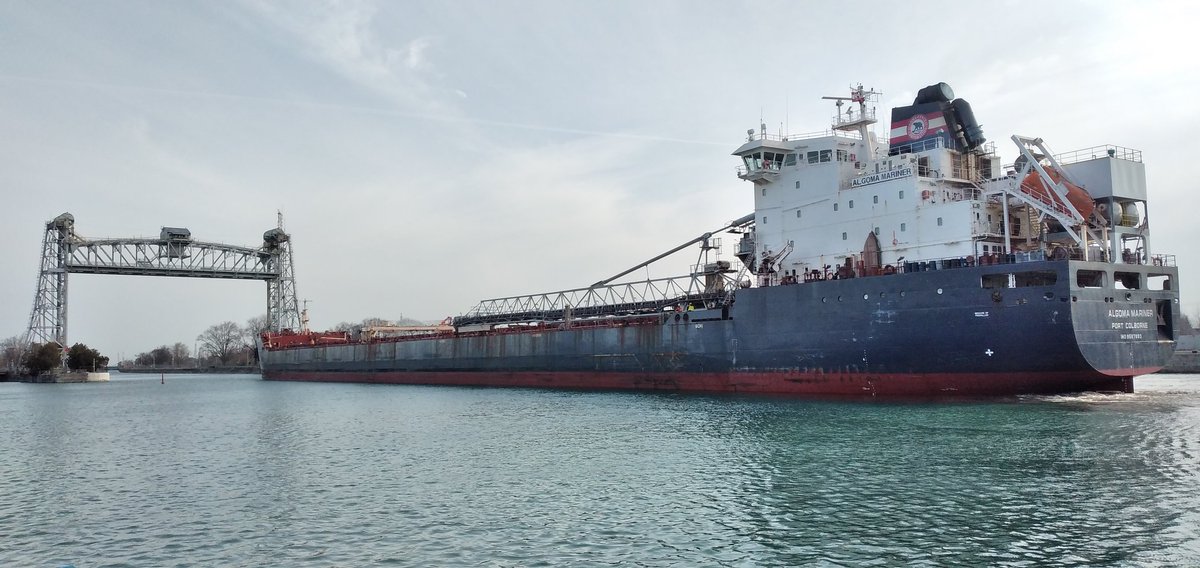Port Colborne's own Algoma Mariner coming through downtown.