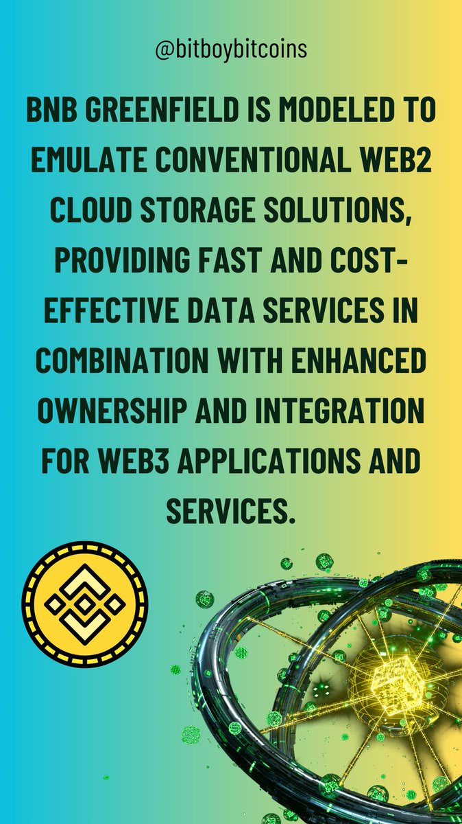 bitboybitcoins's tweet photo. JUST IN: #BNB Chain Ecosystem to Incorporate #DecentralizedStorage Solutions after Successful #BNBGreenfield Testing on April 10.
Exciting Times Ahead for #BinanceUsers.
#BNB
#Greenfield https://t.co/QftF4NqFLe