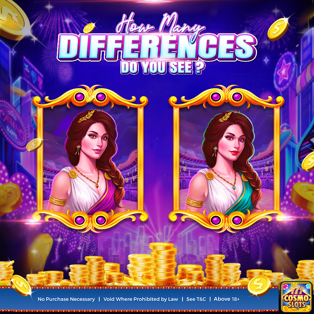CosmoEpicRoma's tweet image. CosmoSlots VIP | Difference finding
Can you find all the differences? ❓💰💭

📌 Sign Up Now 👇 cosmoslotsvip.com/sign-up/
🥰 COSMOSLOTS VIP INVITE CODE | 8QYUZT 🎰
Comment if you guessed the answer right.💬🤑
Visit us for more info, T&amp;amp;Cs apply.
#CosmoSlotsVIP #CosmoSlotsInviteCode