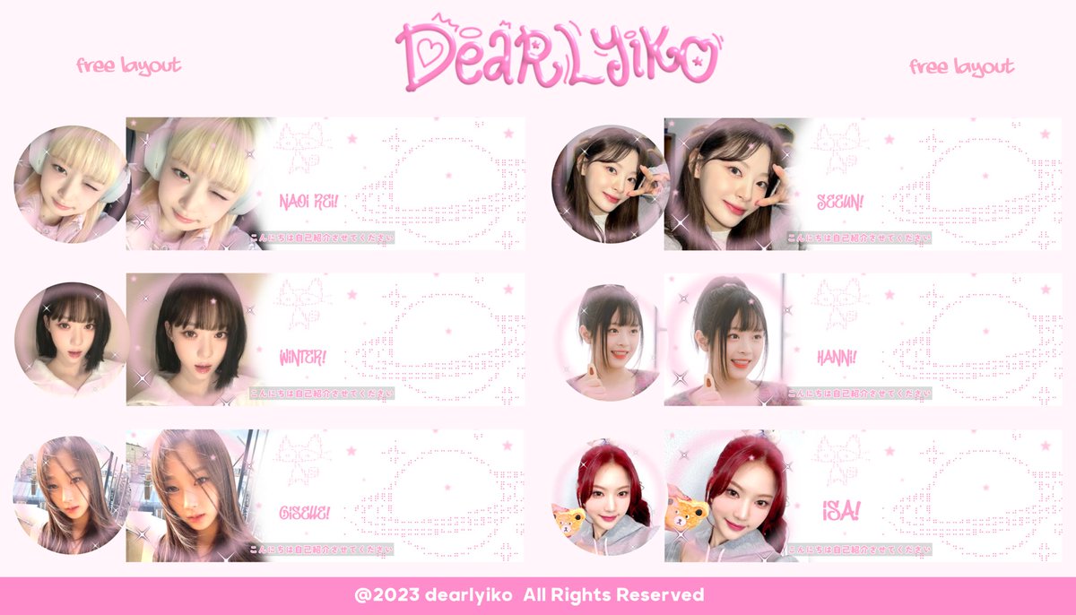 help rt darling, thankyou 💋!

hello, aku ada LAYOUT FREE cantik n menggemaskan enih yg bisa ditake malem ini jam 21.00 WIB. nanti langsung sebut aja nama charanya. 1 orang 1 layout🤝🏻. yang mau tes dm boleh, yang mau mutualan juga boleh yh syg 😽

sfu #zonauang #zonaba