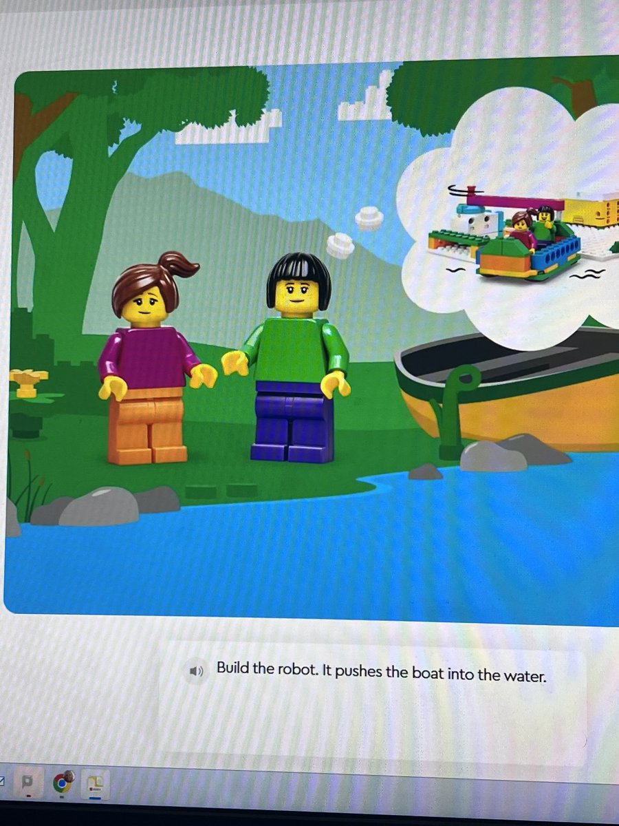 LibEricksen's tweet image. This morning we built a robot to push our boat into the water!  🚤 @NYBookDr @HammondTerrilyn @RCSDsch5 @RCSDLibraries @LEGO_Education #legolearning #STEMeducation #makerspace #futuremakers
