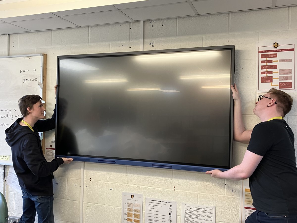 PEL_ICT's tweet photo. Well done to the guys working behind the scenes over Easter at @SamWhitAcademy !

36 old projectors and boards being replaced with Clevertouches, utilising the governments energy saving grant to save the school thousands on energy every year!

#PartnershipEd #energysaving #BTS https://t.co/DI00JRAvA5
