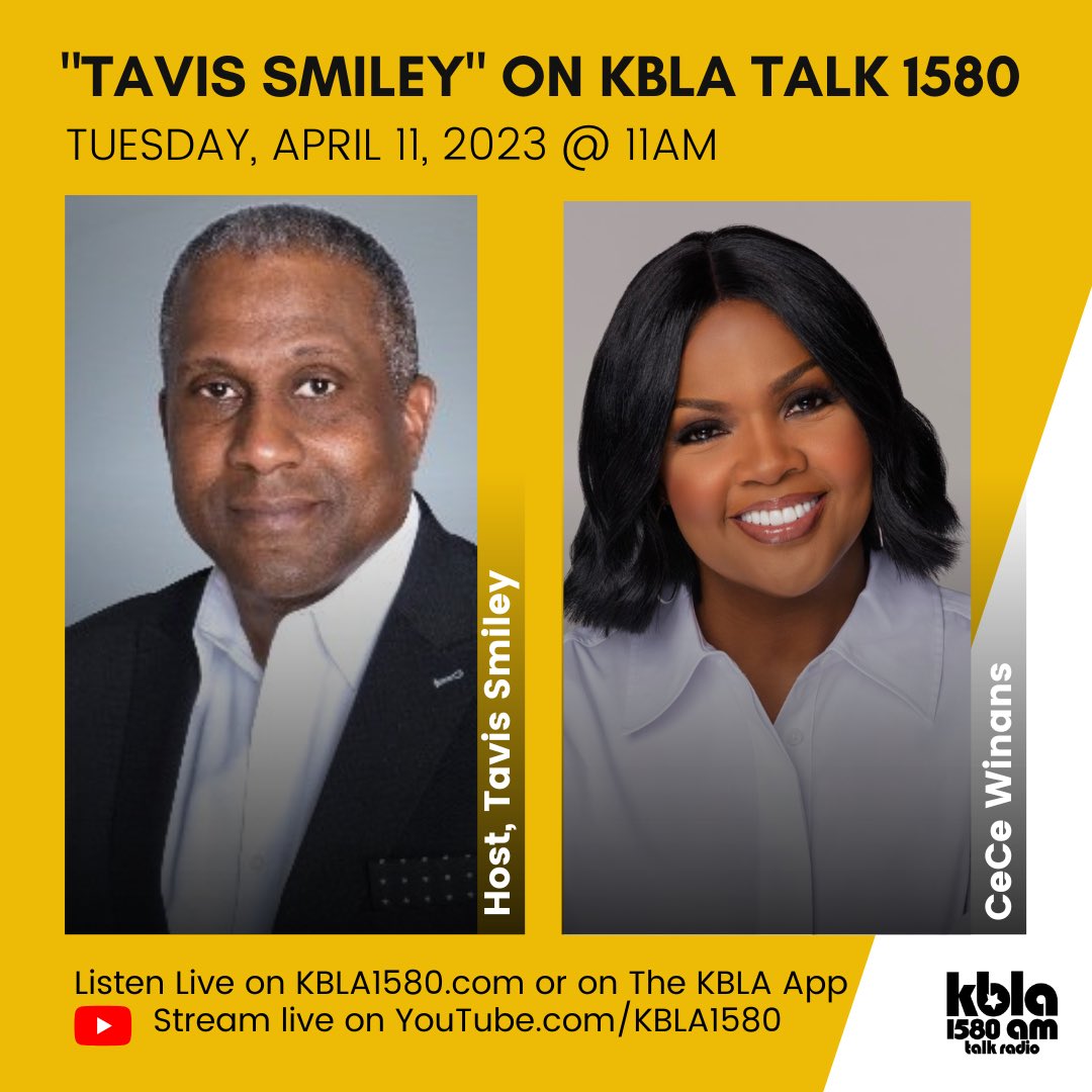 tavissmiley's tweet photo. @KBLA1580 @ 11AM PST
The most awarded female Gospel artist of all time, @cecewinans, joins Tavis for a career conversation.
-
CeCe Winans, recently received another accolade - her most recent single, “Goodness of God” has reached the #1 spot on the Billboard Gospel Radio Chart. With over 48 million streams and 320 million video views, the song continues to touch and inspire listeners.
She will discuss her “Believe For It” tour, talk about her upcoming “Generations Live 2023” women’s conference, and her recently published book "Believe for It: Passing on Faith to the Next Generation."