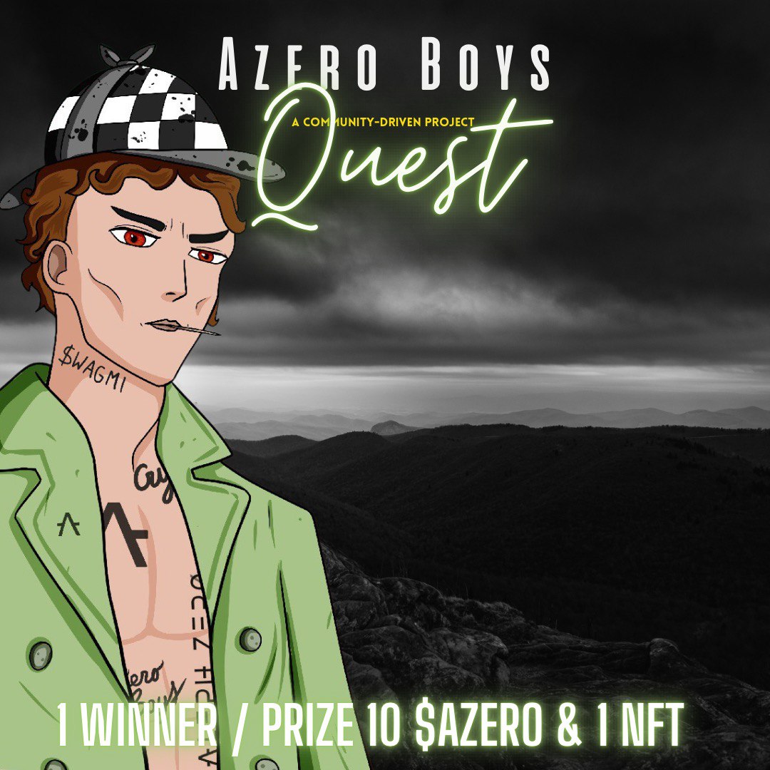 AzeroBoysNFT's tweet photo. 🚨 Get ready to join the ultimate adventure on Aleph Zero!🌟

🔍 In AzeroBoys Quest, you'll help Oracle to find Scammersians hiding on the planet. Ready to be a true Azerian hero?🕵️‍♂️

👀 To join:
1⃣Follow @AzeroBoysNFT 
2⃣Like/RT/Tag 3
3⃣Comment "I join #AzeroBoysQuest $AZERO " https://t.co/ofoU97IZMC