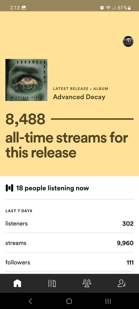 ABSOLUTELY UNREAL THANK YOU EVERYONE FOR THE SUPPORT! #spotify #twitter #facebook #music #retweet #share