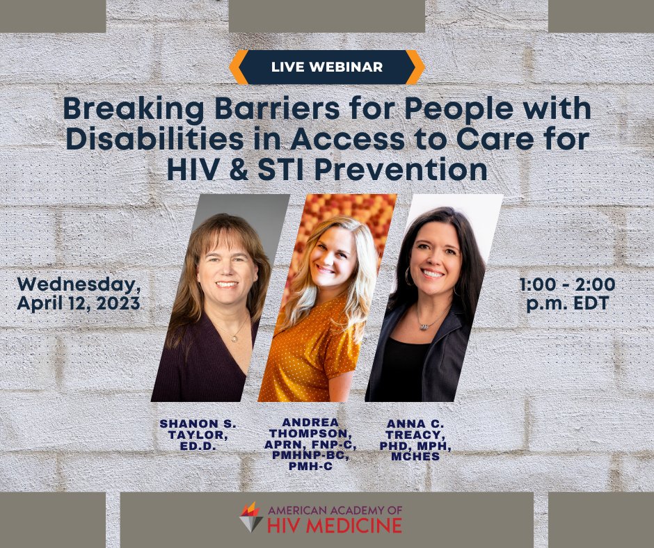 There's still time to register! Join us TOMORROW for a live webinar discussing the incidence, prevalence and background information regarding increased rates of STIs in people with disabilities. Registration: conta.cc/41SETDR
#STIWeek #TalkTestTreat