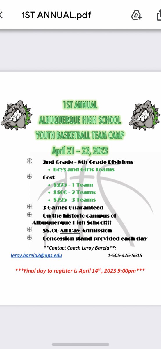 Albuquerque High Bulldog Basketball tweet media