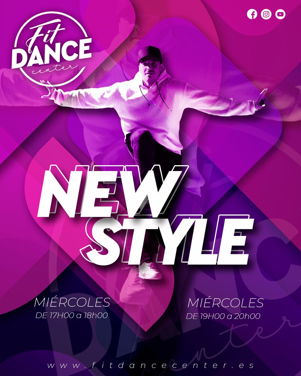 FitDanceCenter's tweet image. 🟣NEW STYLE🟣

🗒️Inscripciones Abiertas

▫️Horario 1▫️
Miércoles
17h00 a 18h00

▫️Horario 2▫️
Miércoles
19h00 

#fitdancecenter #nuevofdc #fdc #fitkidvalencia