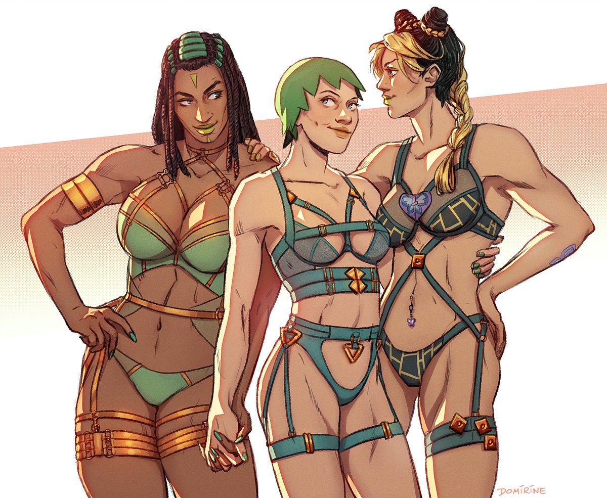 gave the girlies some lingerie

#jjba