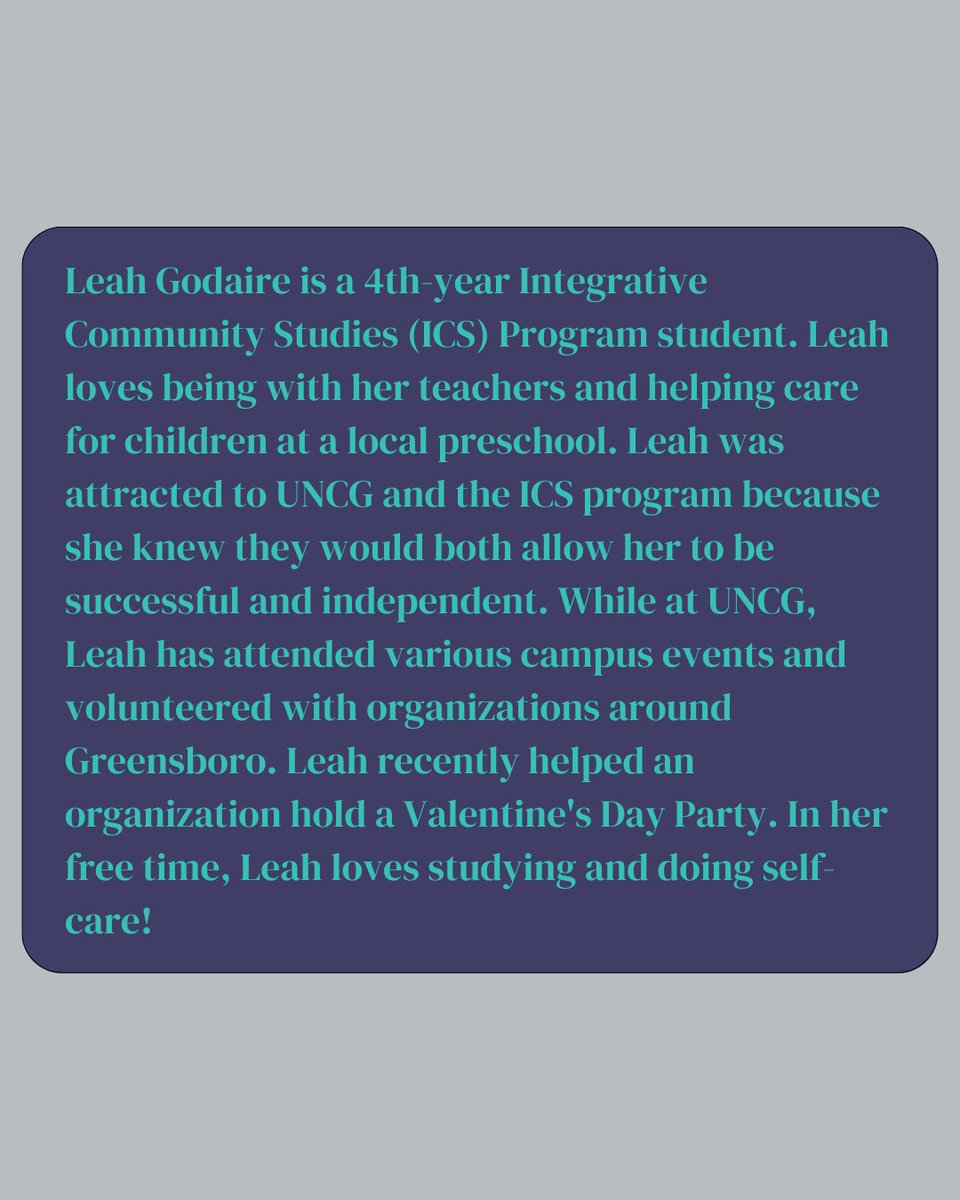 BeyondAcademics's tweet photo. We are excited to highlight one of our students today, Leah Godaire. Leah is a 4th-year student in the ICS program and one of our 2023 graduates! 🎓
Please take a second to read more about Leah and all the wonderful things she has done over the last four years! 💙💛
#icsattheg https://t.co/bfUErNyUXV