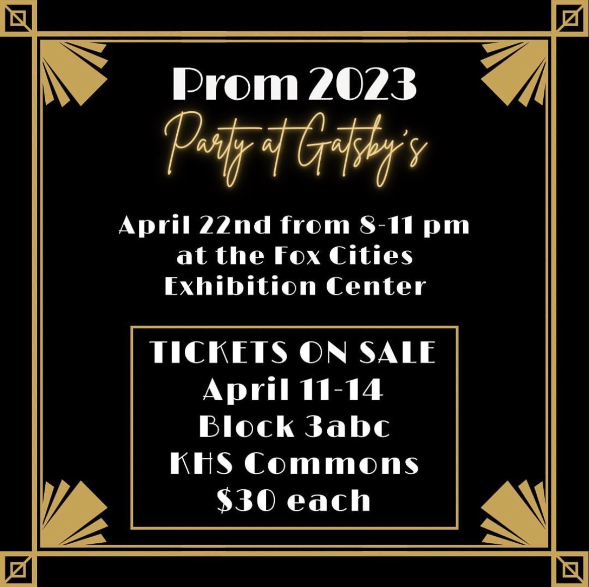 Prom tickets are on sale this week!