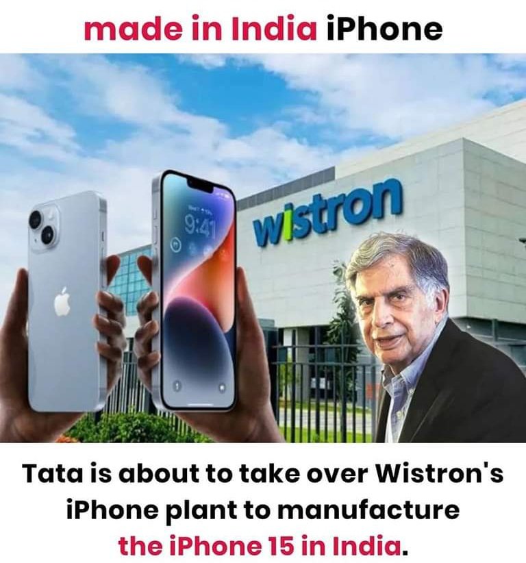 Tech20Free's tweet image. Tata Group is set to complete the takeover of Wistron’s iPhone plant in Bengaluru by the end of April, thereby giving India its first homegrown production line for Apple products..🎴

#tata #iphone #tech20free #rathantata #wistron