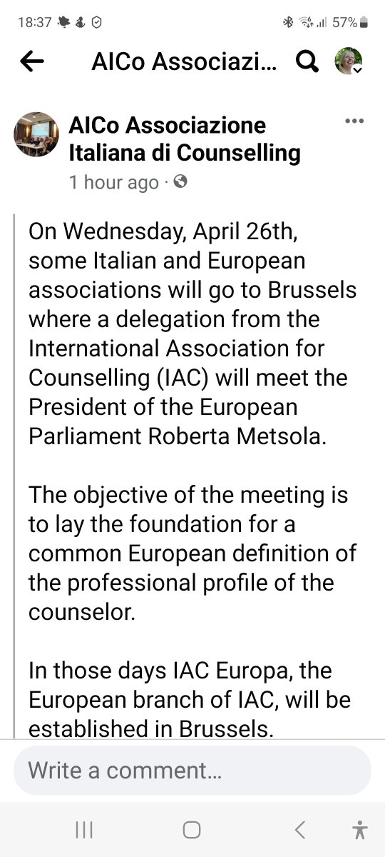 BurnleyPsych's tweet image. You think we&apos;ve got problems  with #SCoPEd. Here&apos;s an Italian Counselling organisation going to Brussels to try and get a common definition of &quot;counsellor&quot;. 😅See you in 15 years