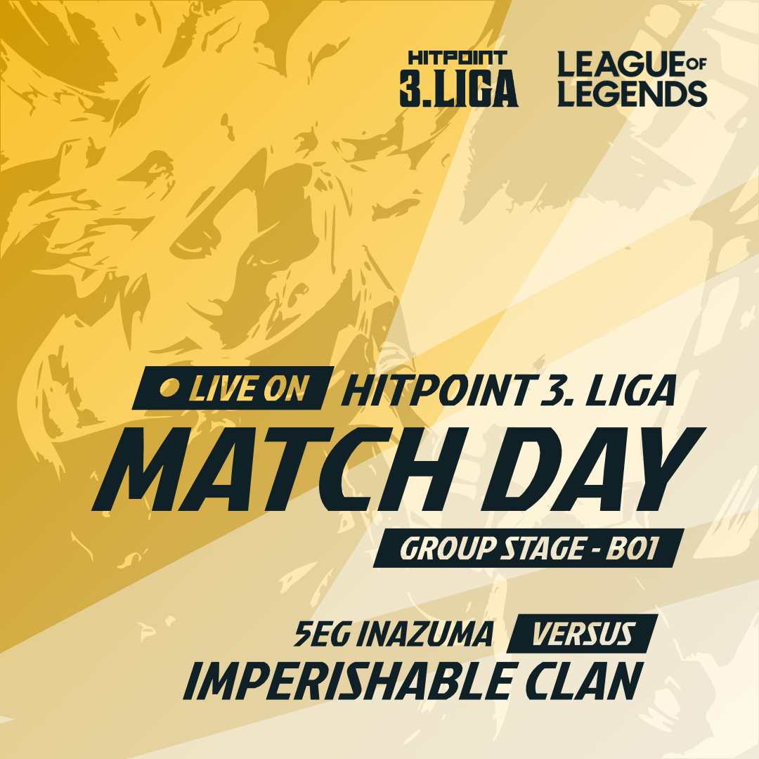 Go Elements (@goelements_gg) on Twitter photo MATCH DAY! <a href="/hitpointcz/">Hitpoint.cz</a> 3. league!
Today, we're going up against <a href="/impclaneu/">IMPERISHABLE CLAN</a>
on stream twitch.tv/falazury, commented by <a href="/Falazury/">Falazury</a>.
#AimForTopAndNeverStop #5EG #GoElements MATCH DAY! <a href="/hitpointcz/">Hitpoint.cz</a> 3. league!
Today, we're going up against <a href="/impclaneu/">IMPERISHABLE CLAN</a>
on stream twitch.tv/falazury, commented by <a href="/Falazury/">Falazury</a>.
#AimForTopAndNeverStop #5EG #GoElements