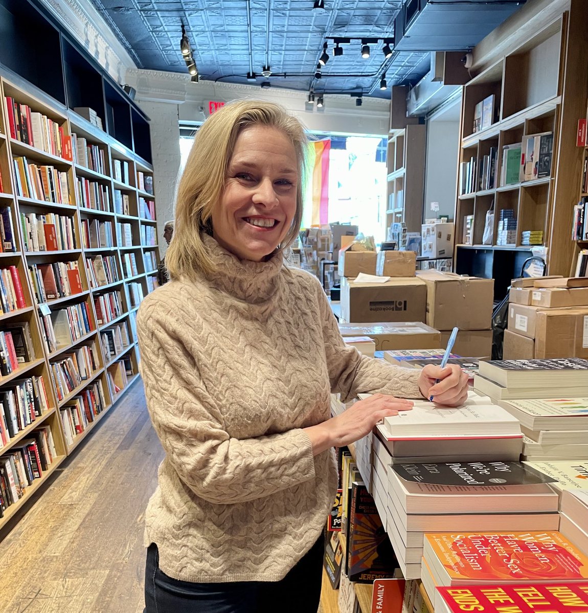My personal publication day tradition: stopping by to sign at my wonderful neighborhood independent bookstore, ⁦@kramerbooks⁩.