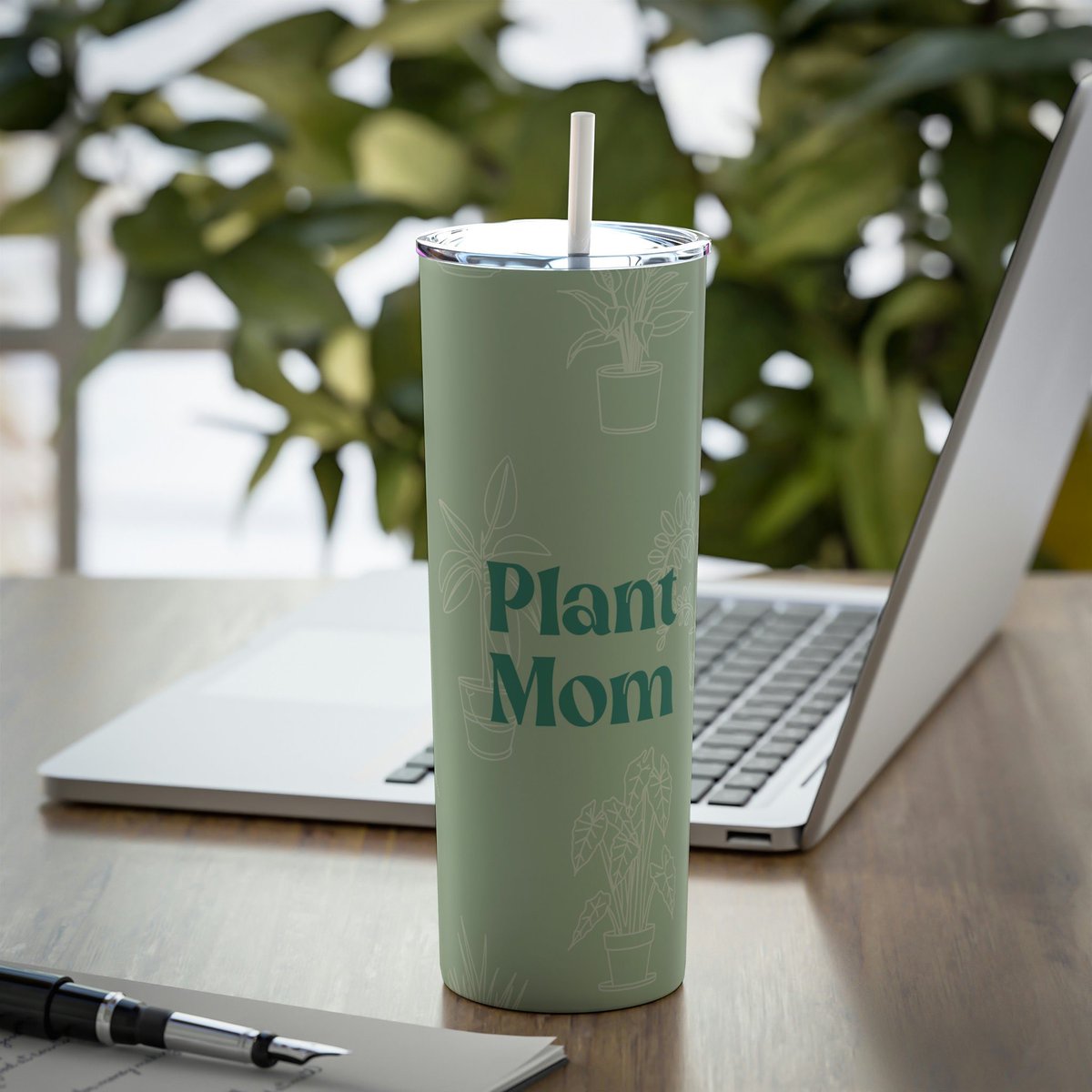 Excited to share this item from my #etsy shop: Plant Mom Floral Skinny Steel Tumbler with Straw, 20oz, Gifts for her, Mothers Day Gift, Reusable Cup #plantlovercup #stainlesssteelcup #ecofriendlycup #reusablecup #icedcoffeecup #floraltumbler etsy.me/40ZwKNc