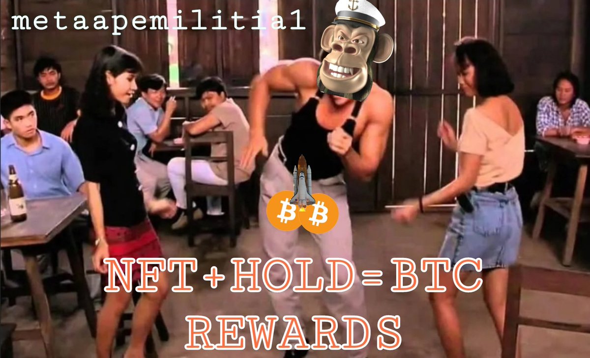 The #BTC    price up...
@MetaApeMilitia1 is dancing..
Why..... BITCOIN MINERS BABY...
PRINTING EVERY DAY.....