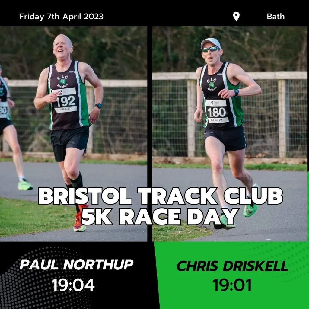 Down at the Odd Down cycle track in Bath, on Good Friday, Chris Driskell, Paul Northup and Joel Freeland ran in the first wave of a series of 5k races that drew athletes from near and far. 

Running his first 5k for many years, Chris Driskell started ste… instagr.am/p/Cq5355ANBuW/