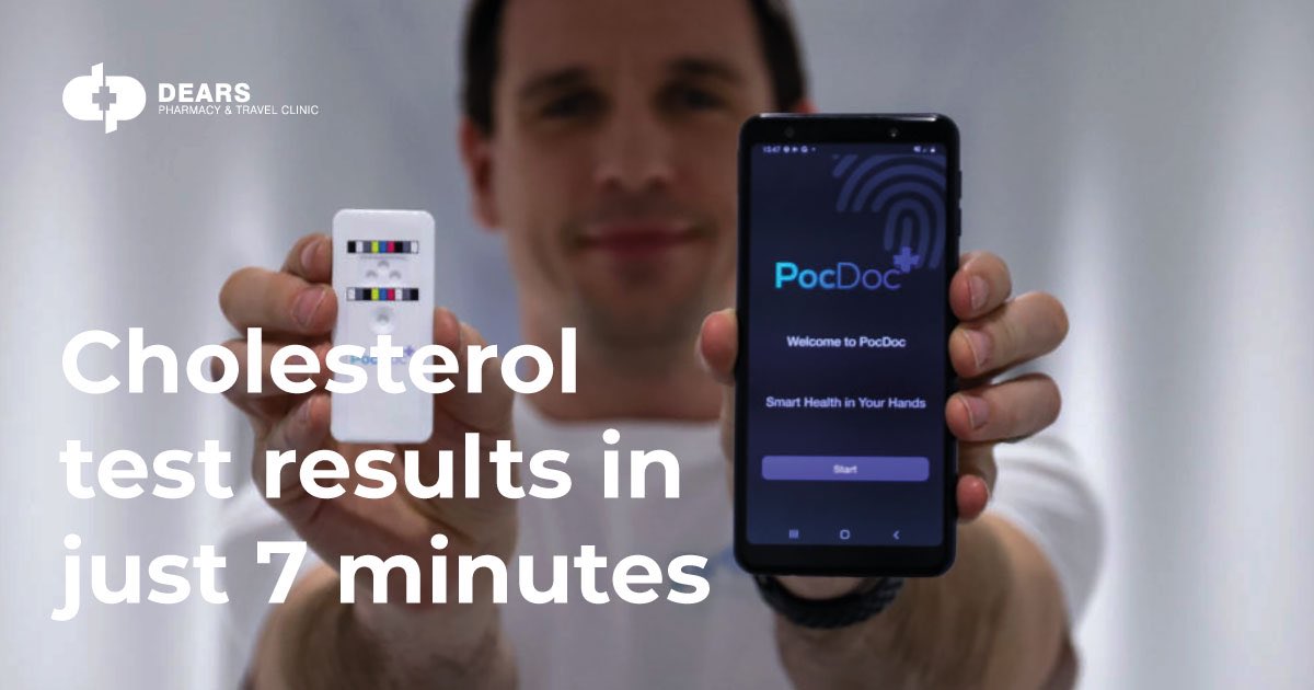 New cholesterol testing service powered by PocDoc with results in 7 minutes now available at your local Dears Pharmacy. Learn more dearspharmacy.co.uk/poc-doc-lipid-… <a href="/MyPocdoc/">MyPocdoc</a> #Edinburgh #fife #glasgow #cholesterol