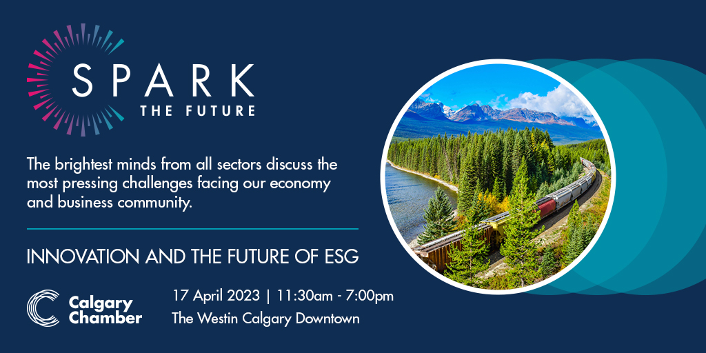 Join the brightest minds at 'Spark the Future: Innovation and the Future of ESG' on April 17 for a day of multi-sector collaboration and exploring the most pressing challenges facing our economy and business community.

Register here: bit.ly/3MEJkNk

#yycbiz