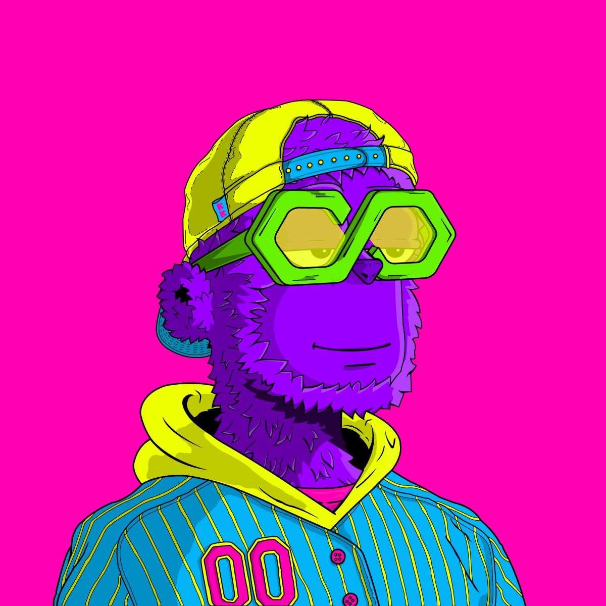 Good Day g00nz!                    

🚨 2 HOUR GIVEAWAY 🚨                

Polyg00nz #85       
Don:   He Gone 😎
🟡🟢🔵🟣
like / comment / re-tweet to be eligible to win the eighty fifth Polygoonz! (announcing the winner in 2 HOURS) Good Luck! 💜