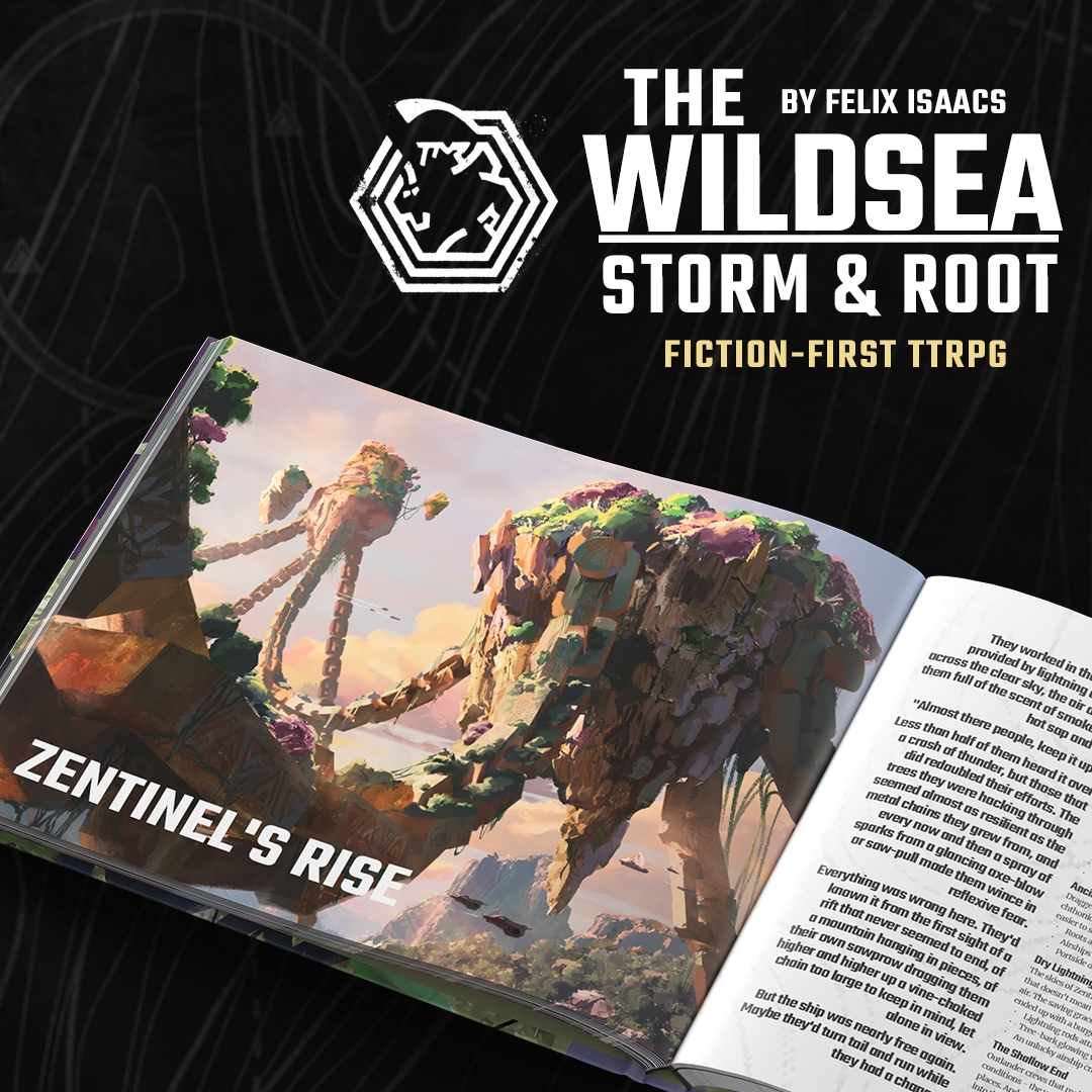 isaacs_felix's tweet photo. Half way to our #kickstarter funding goal for the first wildsea expansion, and in just under four hours! Massive thanks to all of you that have backed so far. π§‘π§‘π§‘
#TheWildsea #StormAndRoot #TRPG https://t.co/mzeRVHzkMi
