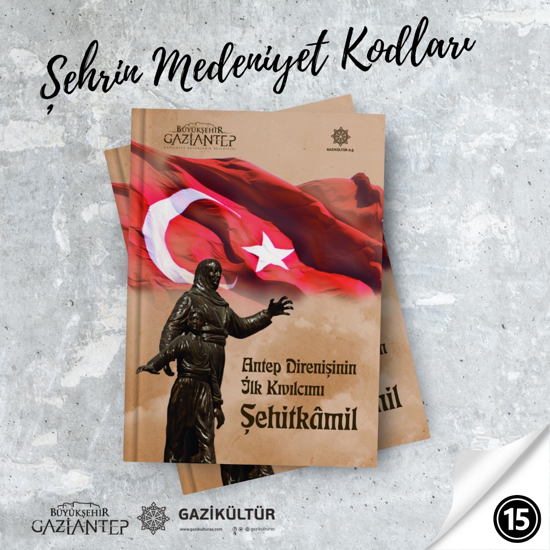 Tarihe geçmiş büyük bir mücadele olan Antep Savunması'nın ilk şehidi Şehit Mehmet Kâmil'e dair bir eser olan "Antep Direnişinin İlk Kıvılcımı Şehitkâmil" magazagaziantep.com ve tüm kitapçılarda.