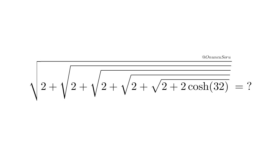 OnuncuSoru's tweet photo. #mathematics #algebra #question #nestedradical https://t.co/Q9XL7yrW46
